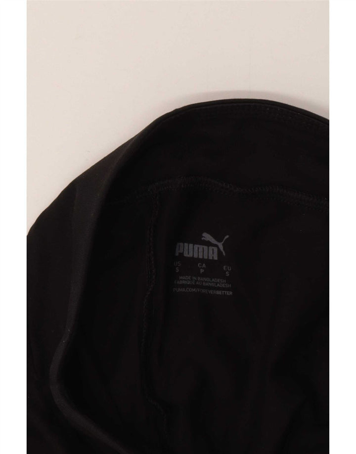Puma Damen Graphic Leggings UK 8 Small Schwarz