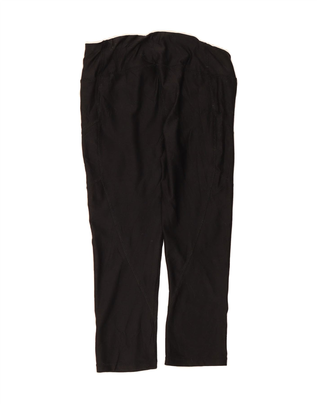 REEBOK Womens Capri Leggings UK 8 Small  Black Polyester Vintage Reebok and Second-Hand Reebok from Messina Hembry 