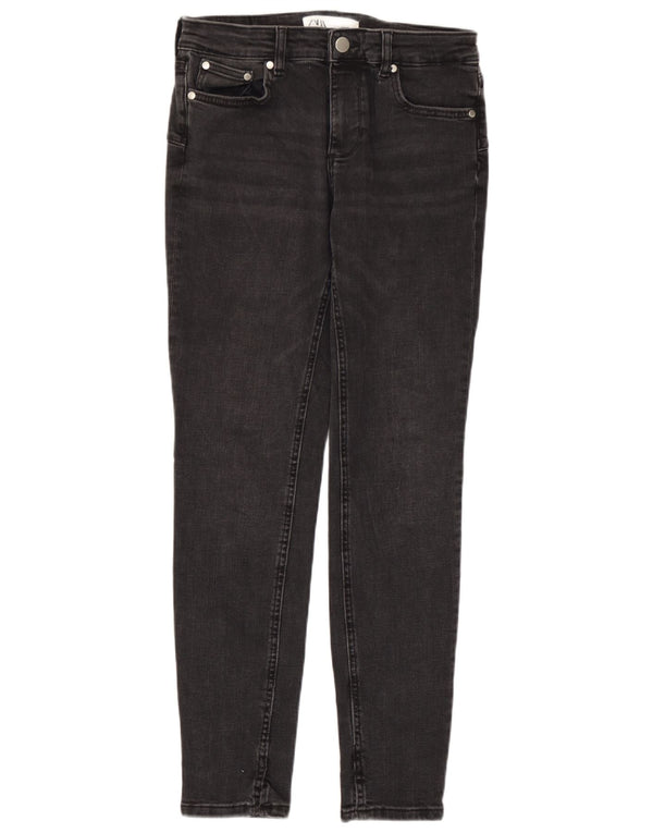 Zara Damen Skinny Jeans EU 38 Small W28 L28 Graue Baumwolle