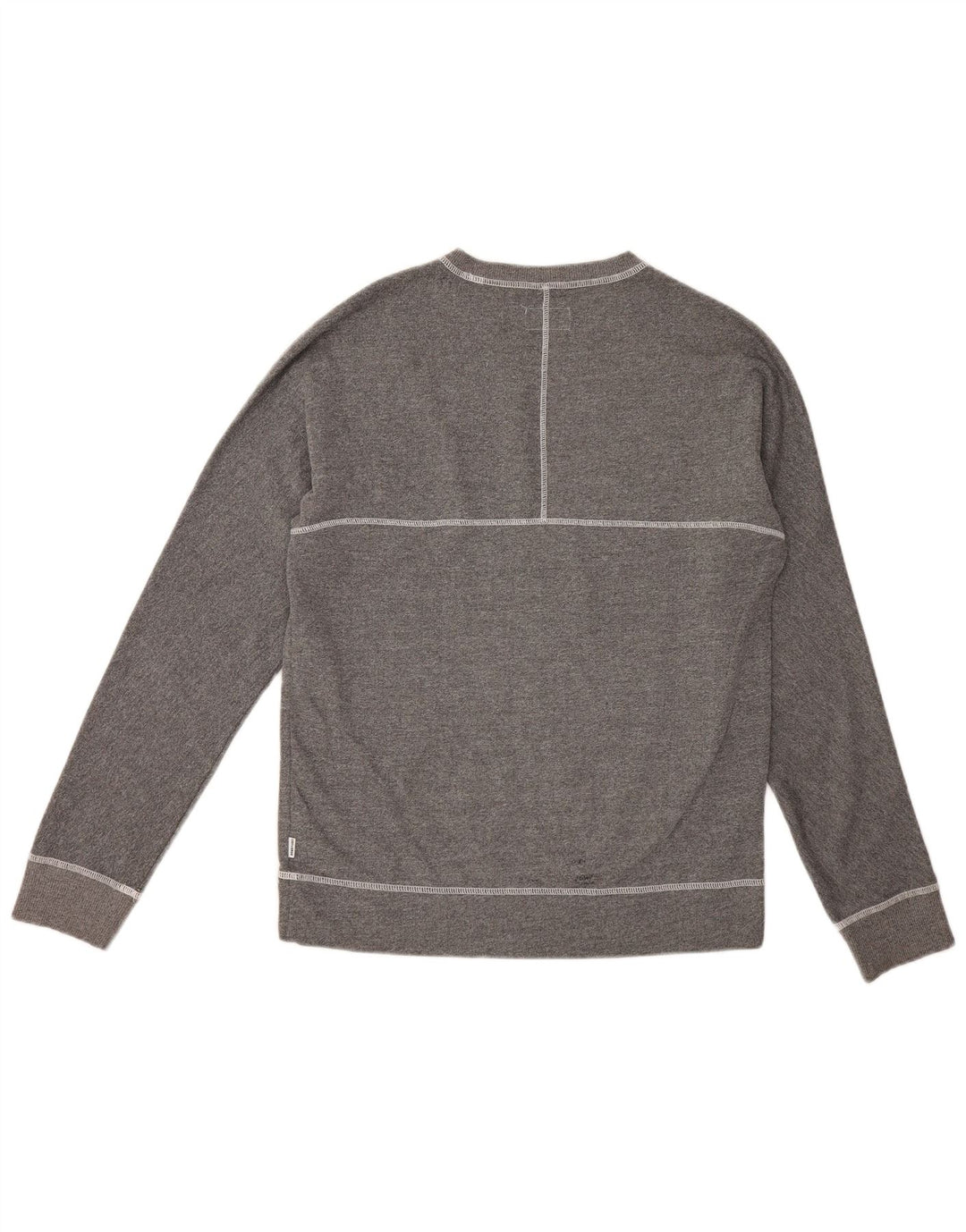Converse Herren Grafik-Sweatshirt-Pullover aus mittelgrauer Baumwolle