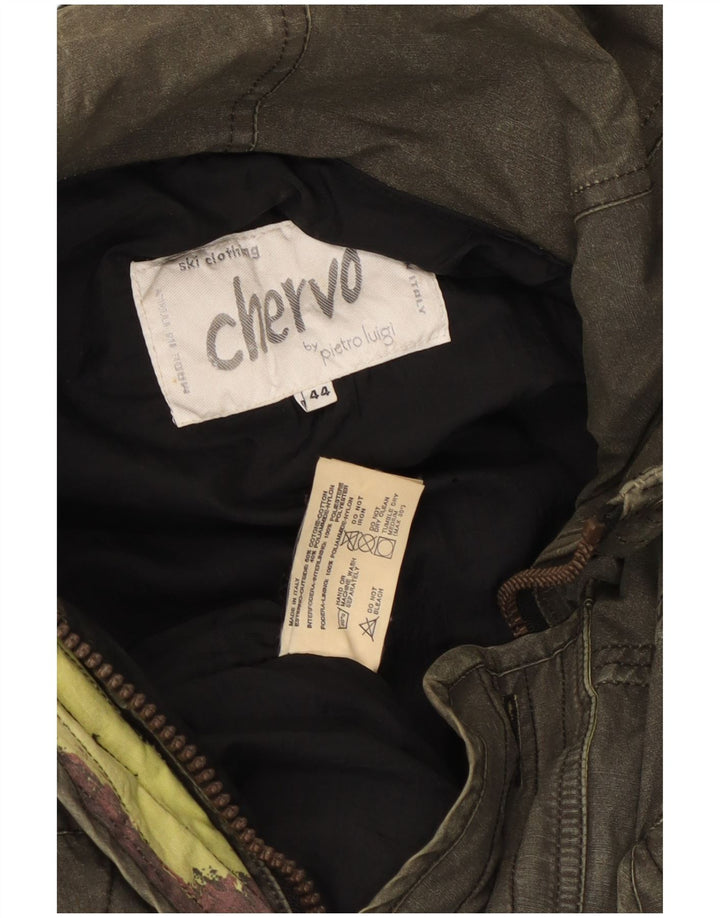 Chervo Herren Skijacke UK 44 2XL Khaki Baumwolle