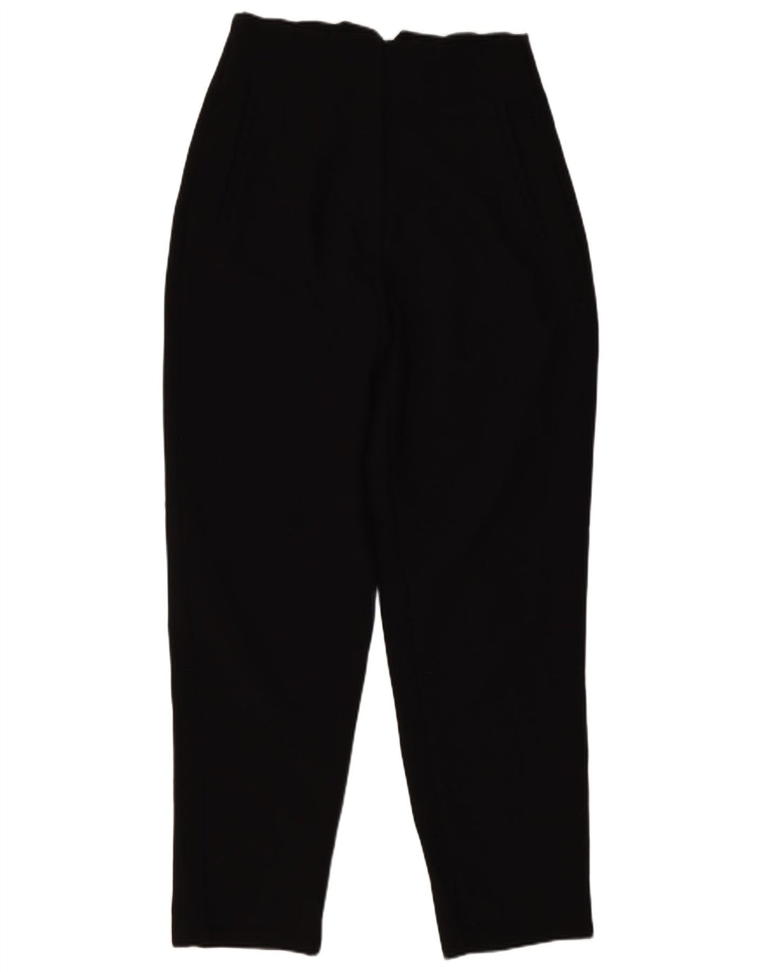 Zara Damen-Anzughose mit hoher Taille, Größe S, W26, L26, Schwarz, Polyester