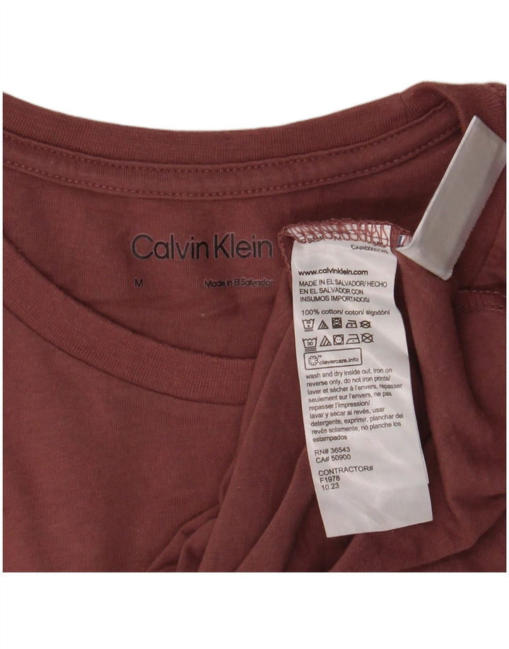 Calvin Klein Herren T-Shirt mittelbraune Baumwolle