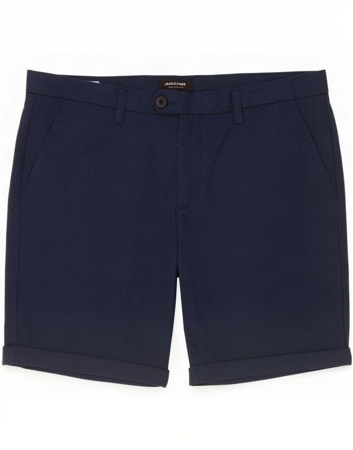 Jack & Jones Herren-Chinoshorts, Größe L, W34, Marineblau, Polyester