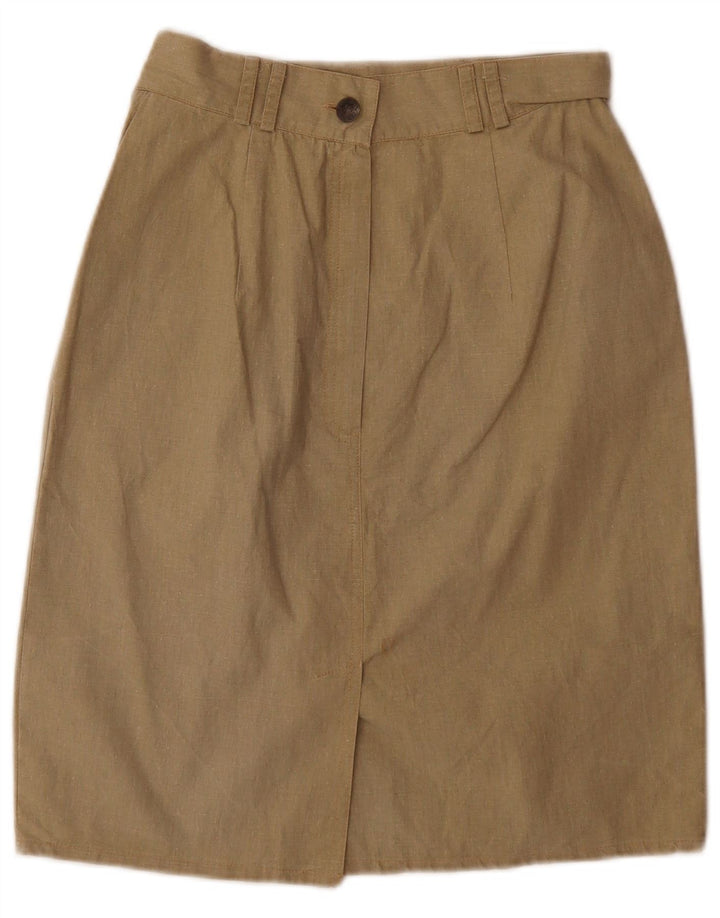 Vintage Damen Bleistiftrock W26 Small Khaki