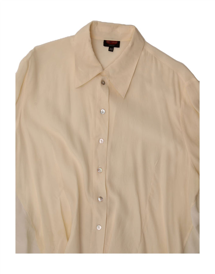 VINTAGE Womens Shirt Blouse IT 48 XL White Vintage Vintage and Second-Hand Vintage from Messina Hembry 