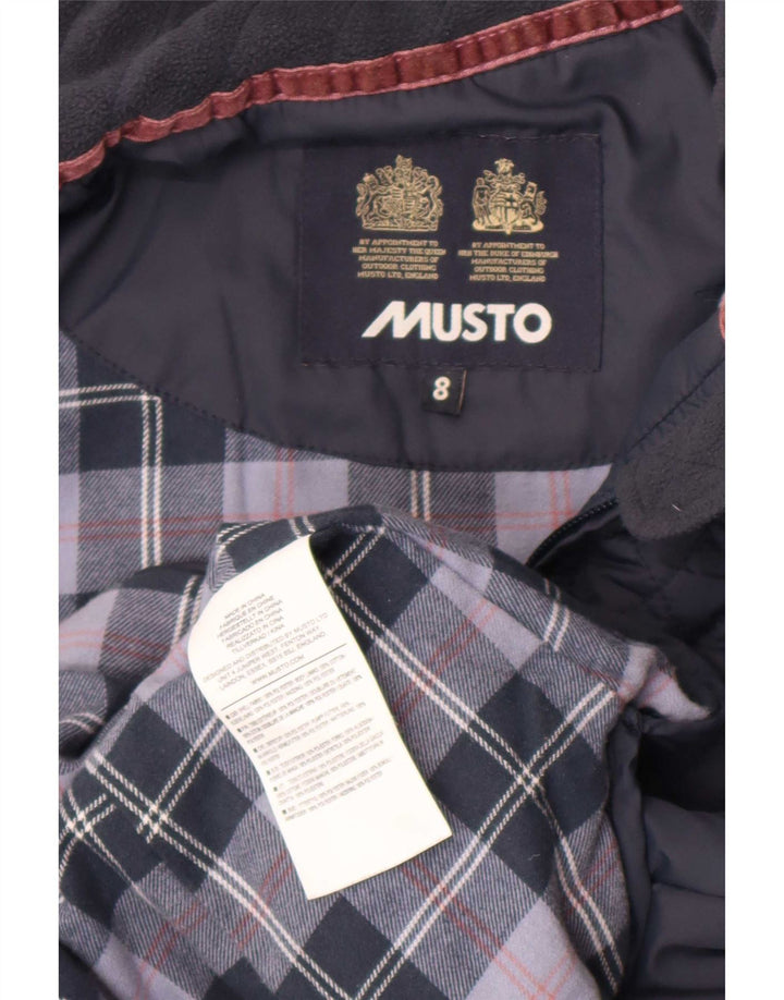 Musto Damen Steppjacke UK 8 Small Marineblau Polyester