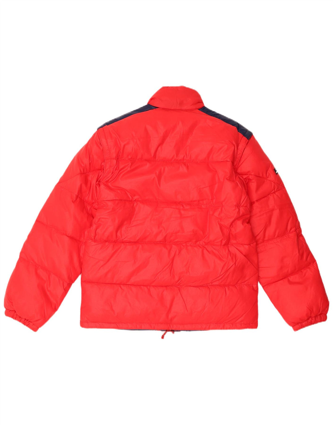 Vintage Herren Wattierte Jacke IT 44 XS Rot Colourblock Polyamid