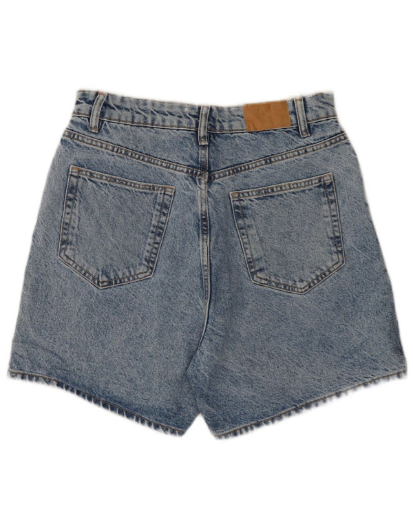 Zara Damen Jeansshorts EU 40 Medium W30 Blaue Baumwolle