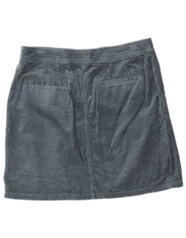 MONSOON Damen Cordrock UK 16 Large W34 Grüne Baumwolle