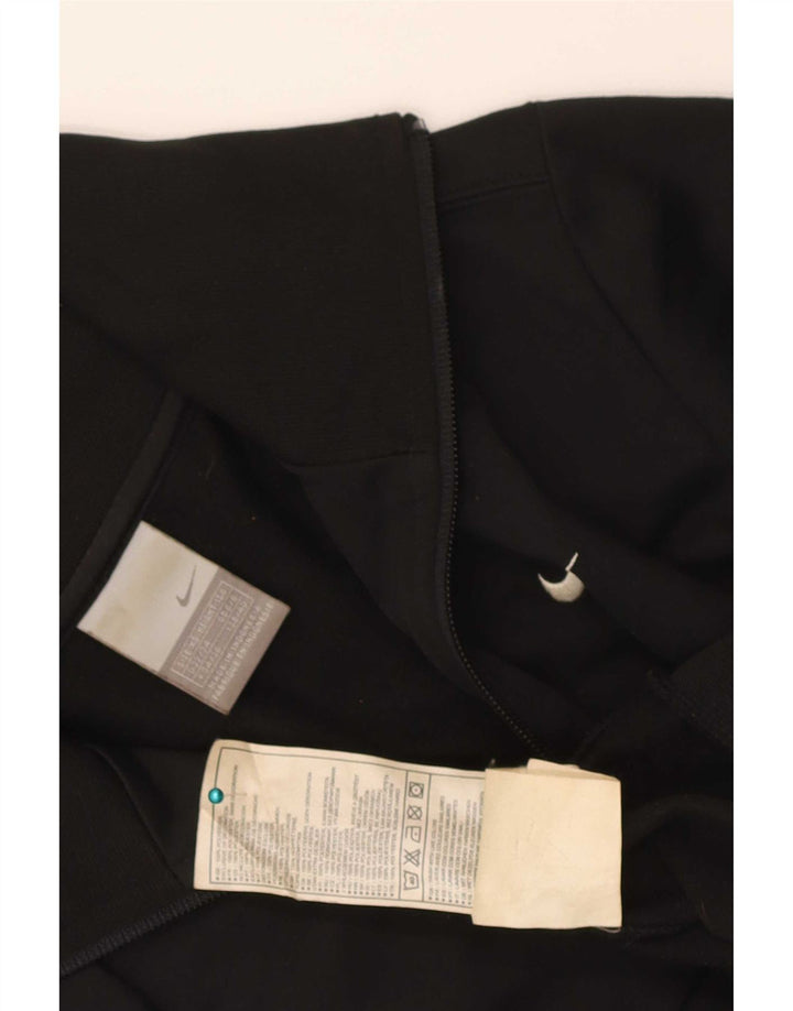 Nike Damen Crop Trainingsanzug Top Jacke UK 4/6 XS Schwarz Polyester