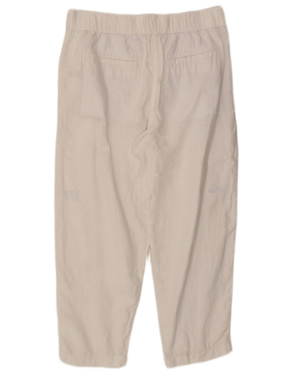 Marks & Spencer Damen-PEGged-Cropped-Hose UK 16 Large W32 L25 Weiß