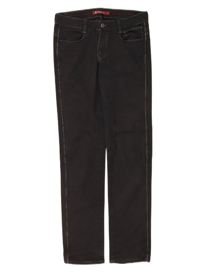 SIVIGLIA Herren Slim Jeans W32 L32 Schwarze Baumwolle