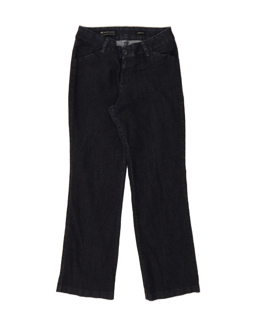 LEE Womens Curvy Straight Jeans US 8 Medium W30 L31 Navy Blue Cotton Vintage Lee and Second-Hand Lee from Messina Hembry 