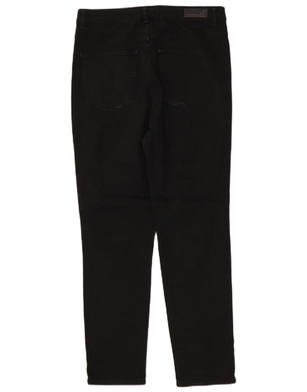 Benetton Damen Slim Freizeithose W30 L27 Schwarz