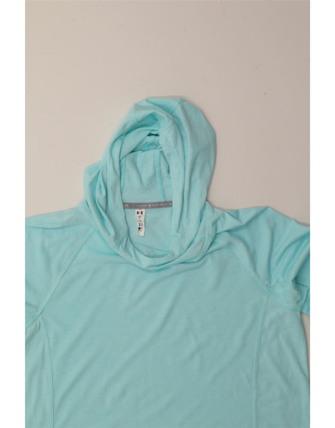 UNDER ARMOUR Womens Hoodie Jumper UK 14 Medium Blue Vintage Under Armour and Second-Hand Under Armour from Messina Hembry 
