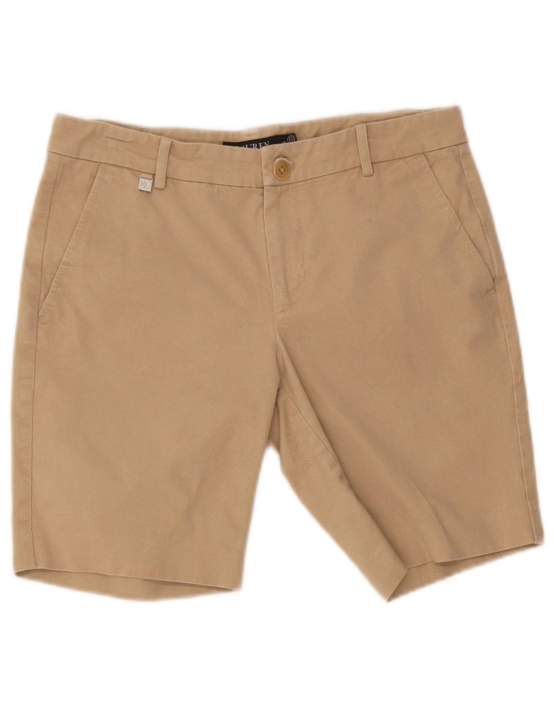 Ralph Lauren Damen Chinoshorts US 6 Medium W32 Beige Baumwolle