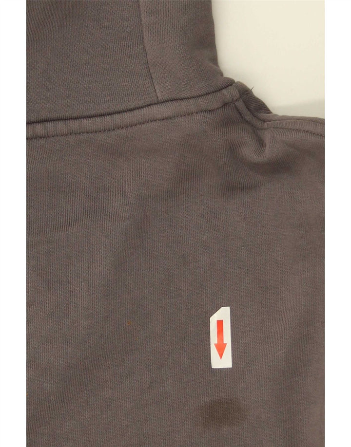 Zara Herren Kapuzenpullover aus mittelgrauer Baumwolle