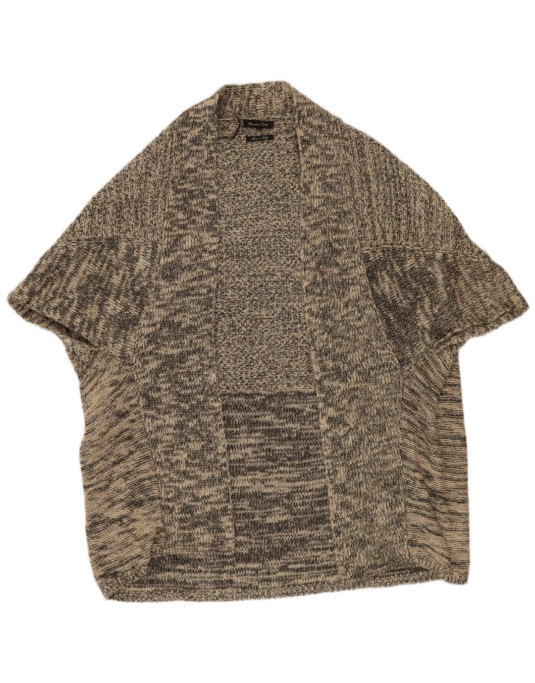 Massimo Dutti Damen Ponchopullover UK 14 Mittelgrau meliert