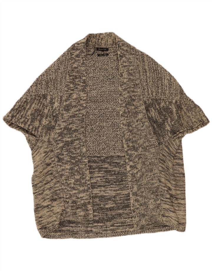 Massimo Dutti Damen Ponchopullover UK 14 Mittelgrau meliert