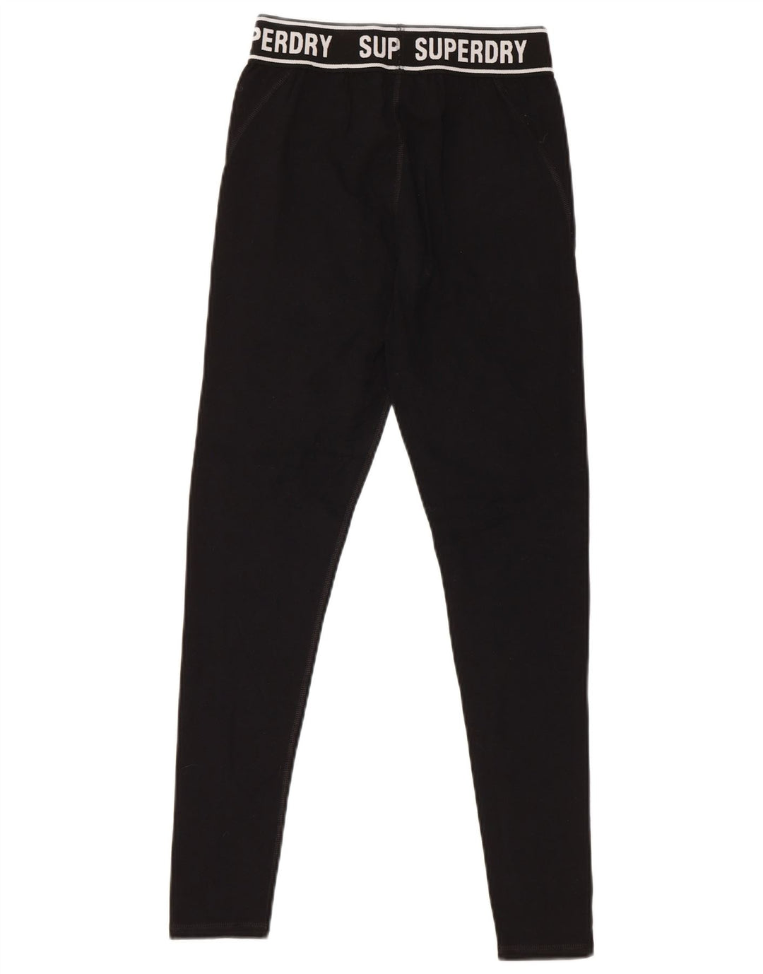SUPERDRY Grafik-Leggings für Damen, UK 8, Größe S, Schwarz, Baumwolle