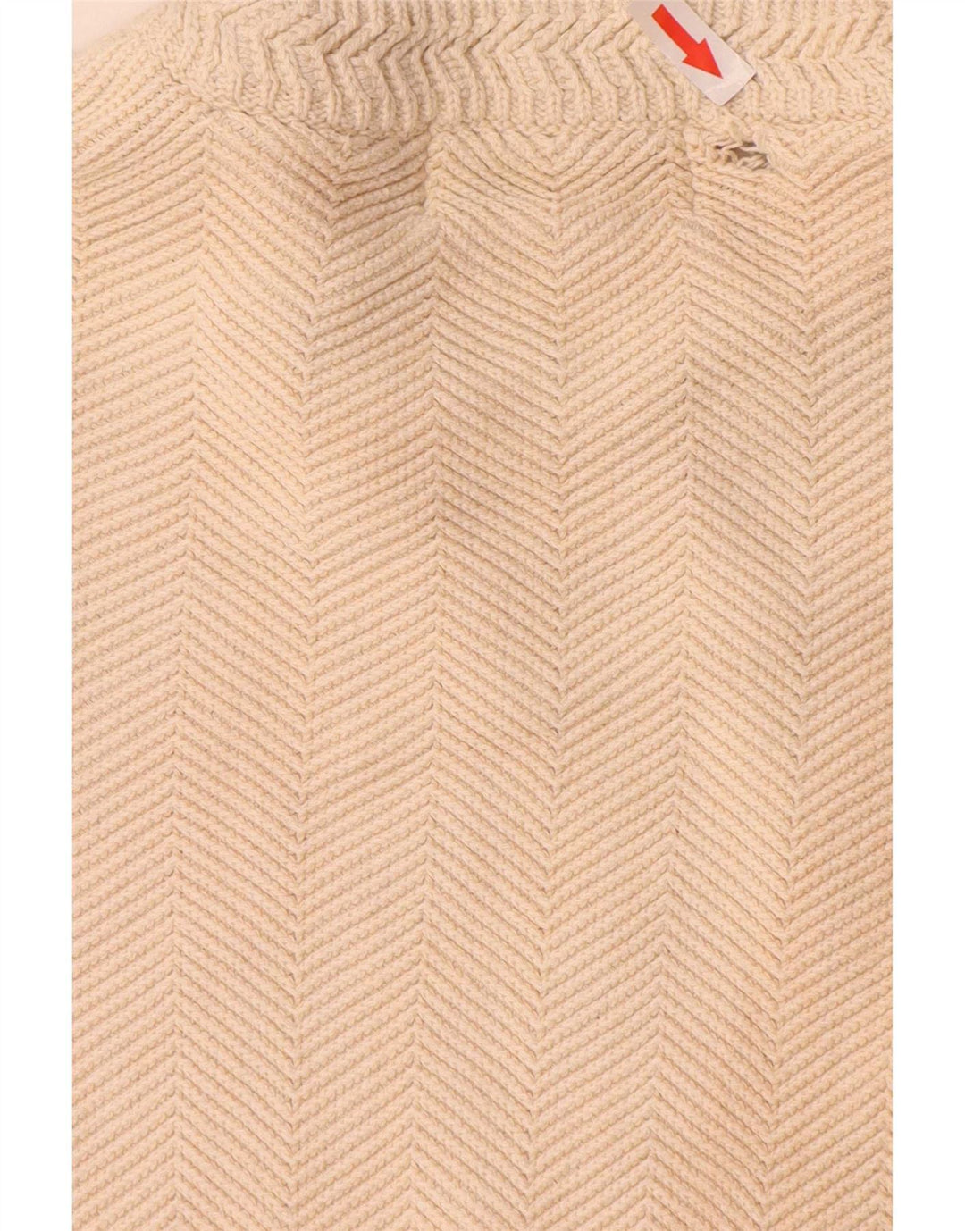 Chaps Herren-Pullover mit Rundhalsausschnitt, XL, beige, Herringbone-Baumwolle
