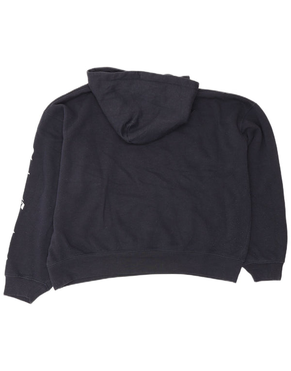 Juicy Couture Damen-Kapuzenpullover mit Grafik, entspannte Passform, UK 20 2XL, Marineblau