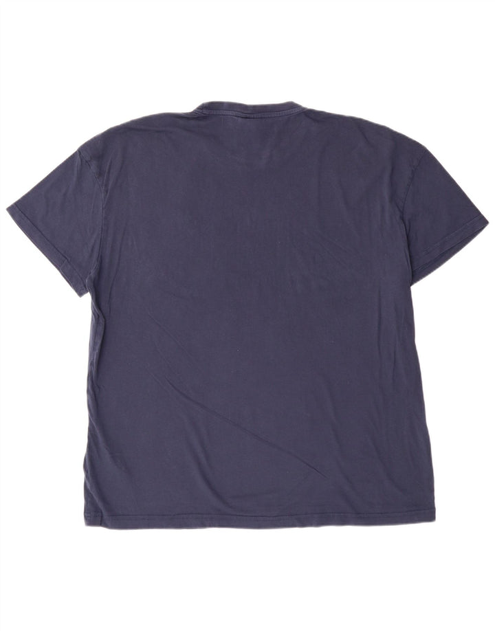 Kappa Herren T-Shirt Top 2XL Marineblau Baumwolle