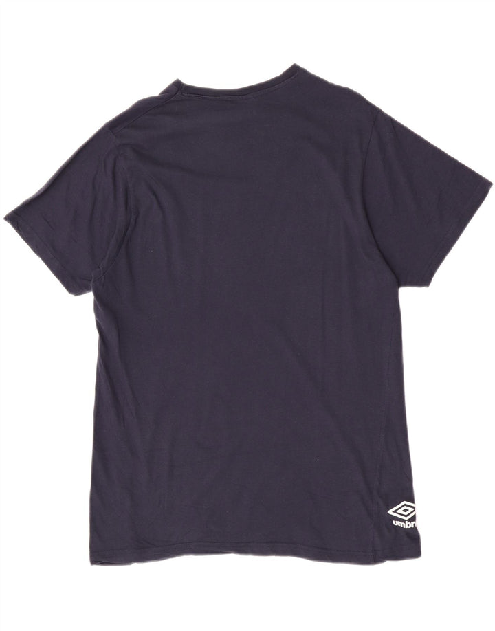 Umbro Damen Grafik-T-Shirt-Oberteil XL aus marineblauer Baumwolle