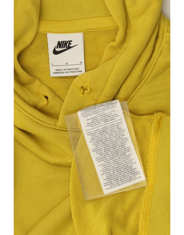 Nike Herren Kapuzenpullover, groß, gelbe Baumwolle