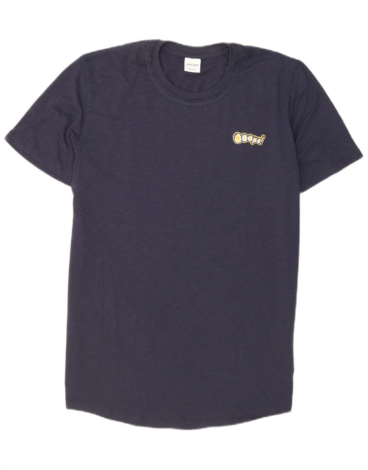 Jack & Jones Herren T-Shirt Top XL Marineblau Polyester