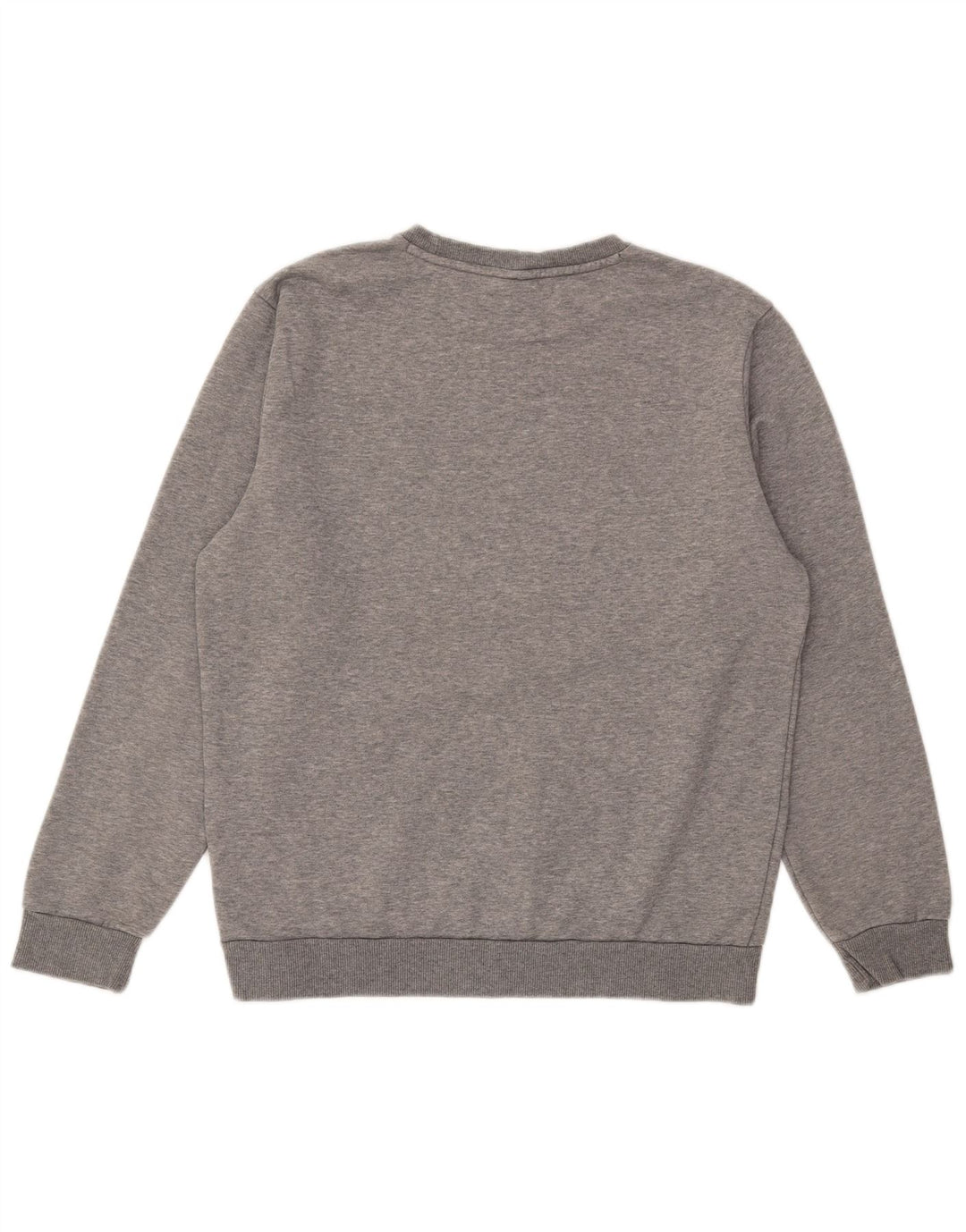 Puma Herren Grafik-Sweatshirt-Pullover aus mittelgrau gesprenkelter Baumwolle