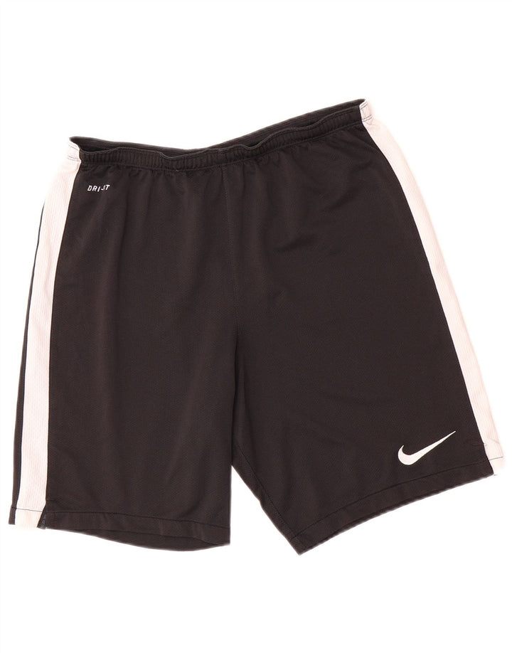 Nike Herren Dri Fit Sportshorts Mittelschwarzes Colourblock-Polyester