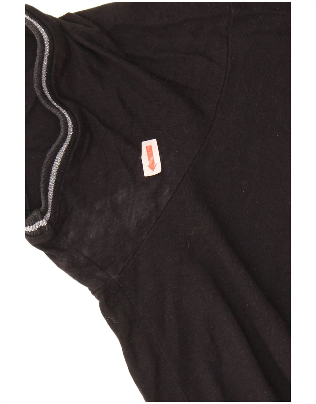 GUESS Damen Übergroßes Grafik-T-Shirt-Oberteil UK 6 XS Schwarz