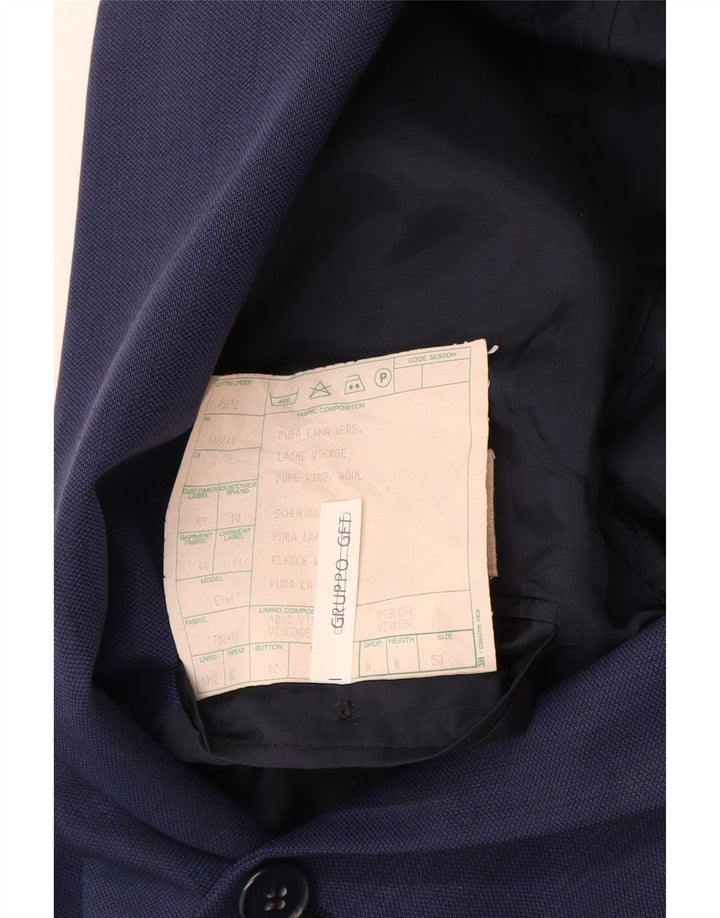 EMANUEL UNGARO Herren-Blazer mit 3 Knöpfen, IT 50, Größe L, Marineblau