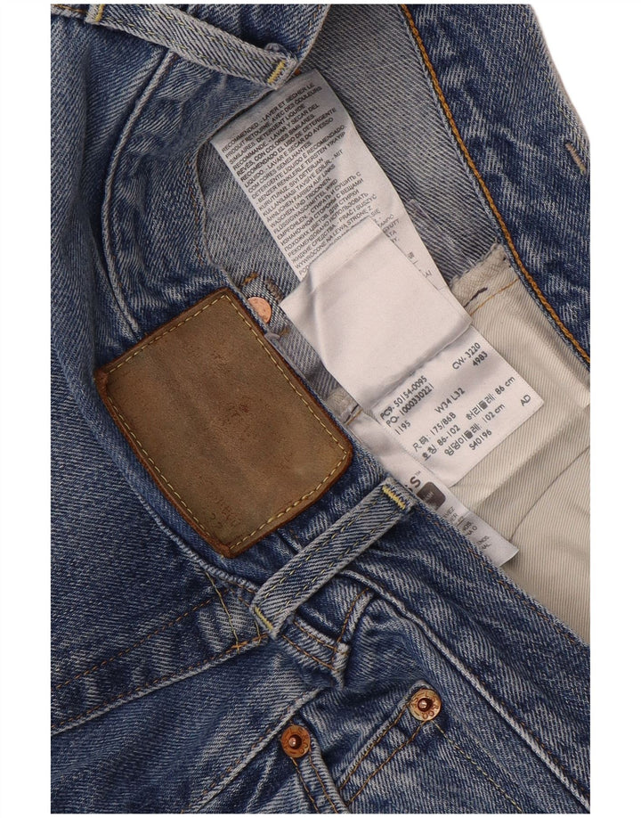 Levi's Herren Straight Jeans W34 L32 Blaue Baumwolle