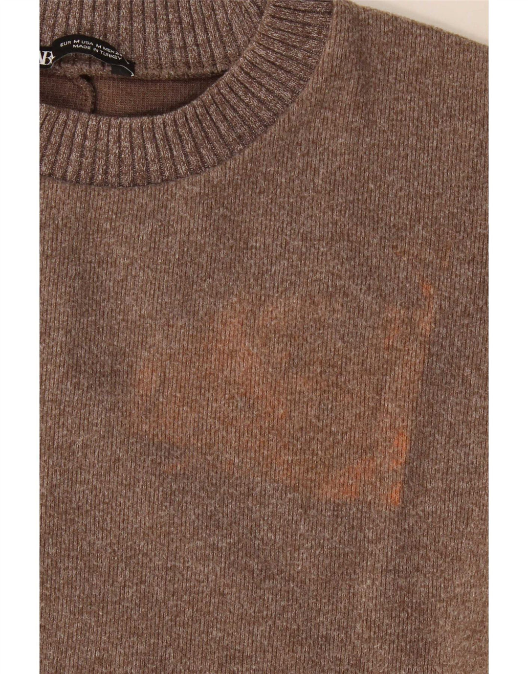 Zara Damen Blusenoberteil UK 14 Mittelbraunes Polyester