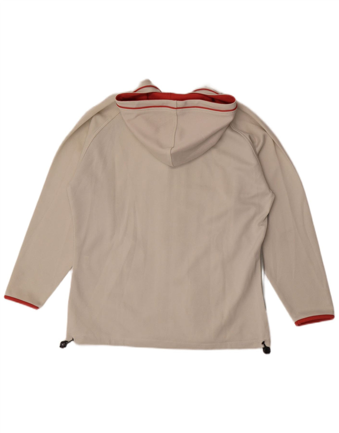 Asics Herren-Trainingsanzug mit Kapuze, Oberteil, mittelgroß, gebrochenes Weiß, Farbblock