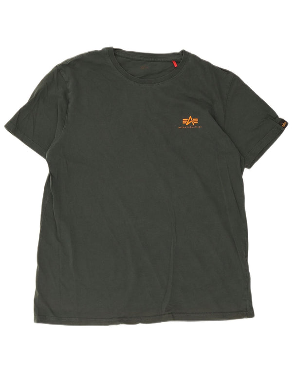 Alpha Industries Herren T-Shirt Top Small Grün