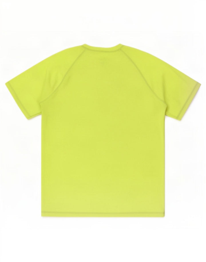Nike Herren Dri Fit T-Shirt Top Large Gelb Polyester