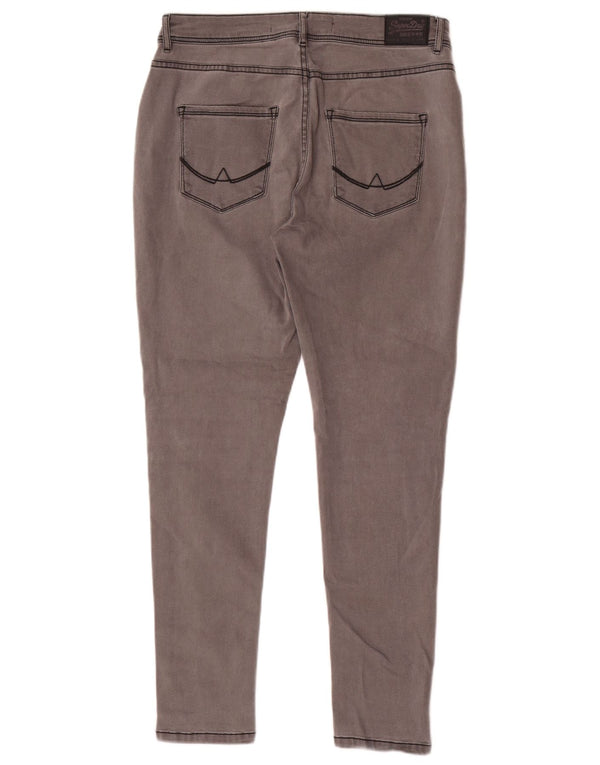 Superdry Damen Sophia Skinny Jeans W32 L28 Graue Baumwolle