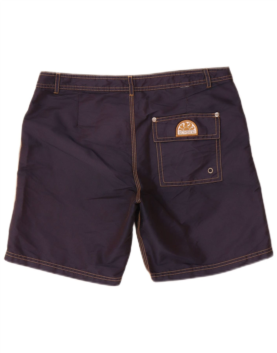 Sundek Herren-Badeshorts, mittelgroß, marineblau, Polyester