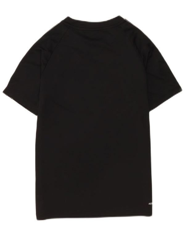Adidas Jungen Aeroready Graphic T-Shirt Top 11-12 Jahre Schwarz
