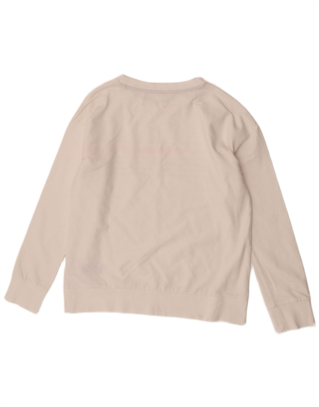 Esprit Damen-Sweatshirt-Pullover, UK 16, groß, weiß gestreift, Baumwolle