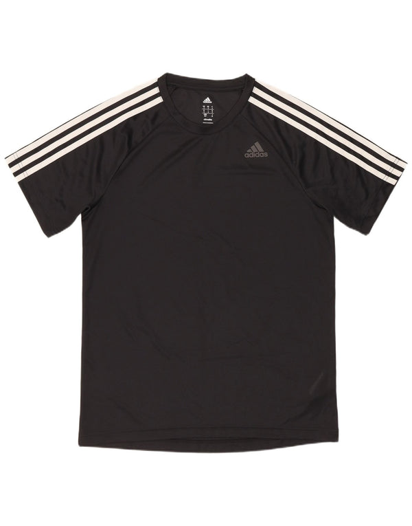 Adidas Herren T-Shirt Top Small Schwarz Polyester Sport
