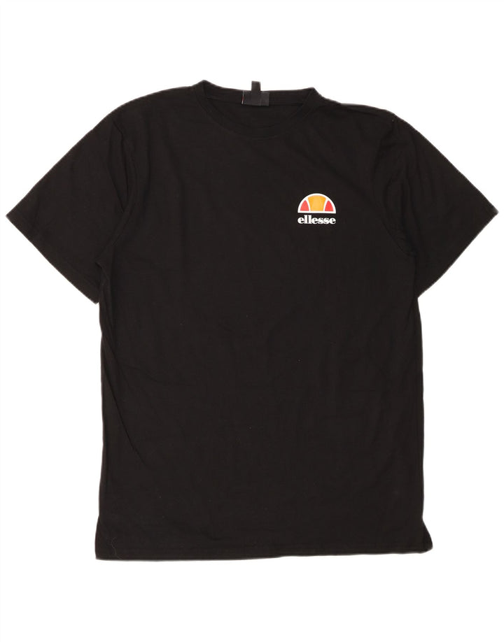 Ellesse Herren T-Shirt Top Medium Schwarz