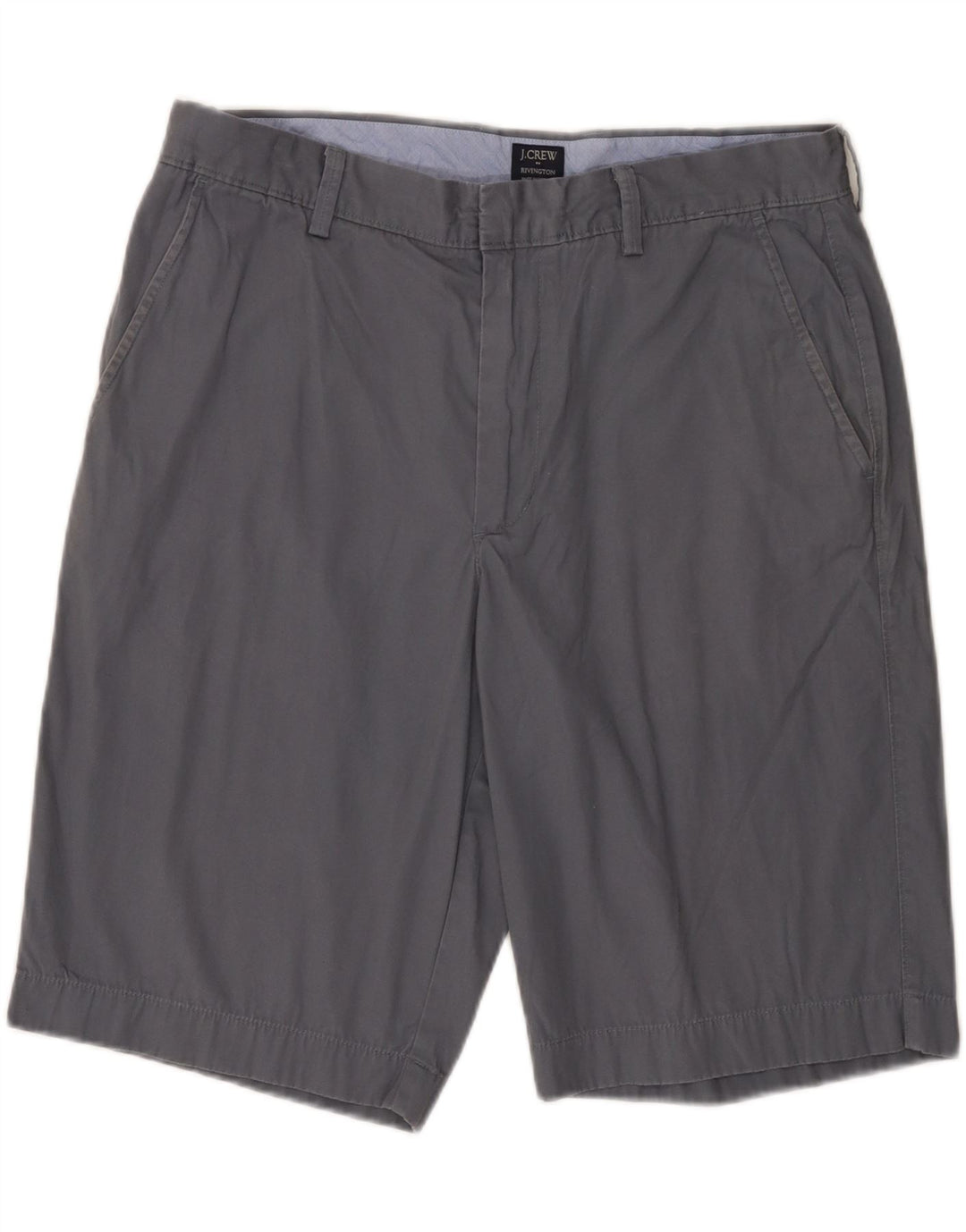 J. CREW Herren Rivington Chino Shorts W36 Large Grau Baumwolle