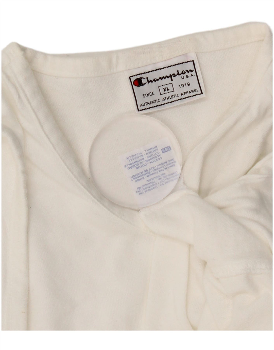 Champion Damen-Weste-Top, UK 18, XL, weiße Baumwolle