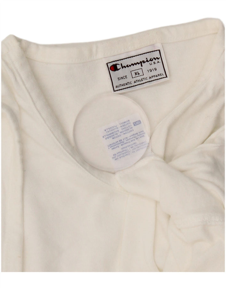 Champion Damen-Weste-Top, UK 18, XL, weiße Baumwolle