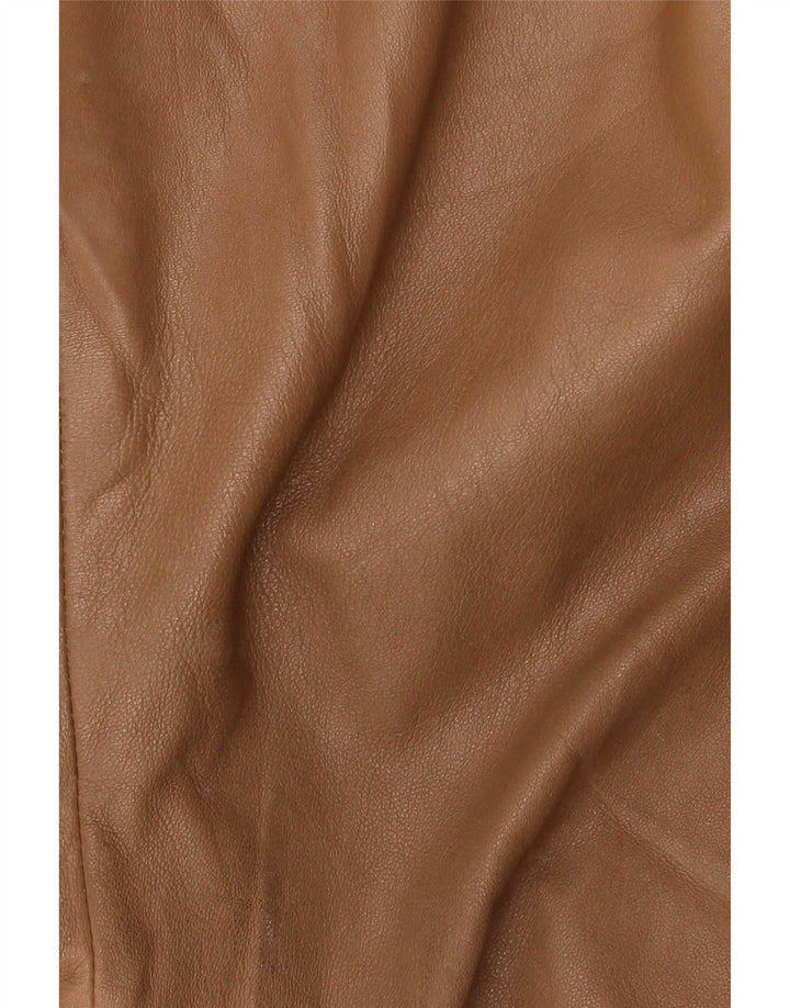 Conbipel Damen Bootcut-Lederhose IT 46 Large W34 L32 Beige